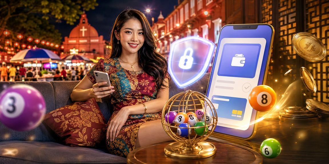 Pengguna Malaysia mengakses platform loteri di Melaka melalui telefon mudah alih