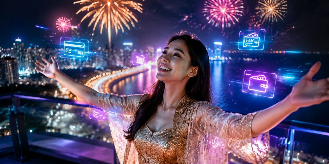 Pengguna mengakses platform sglt2 melalui telefon mudah alih di Pulau Pinang