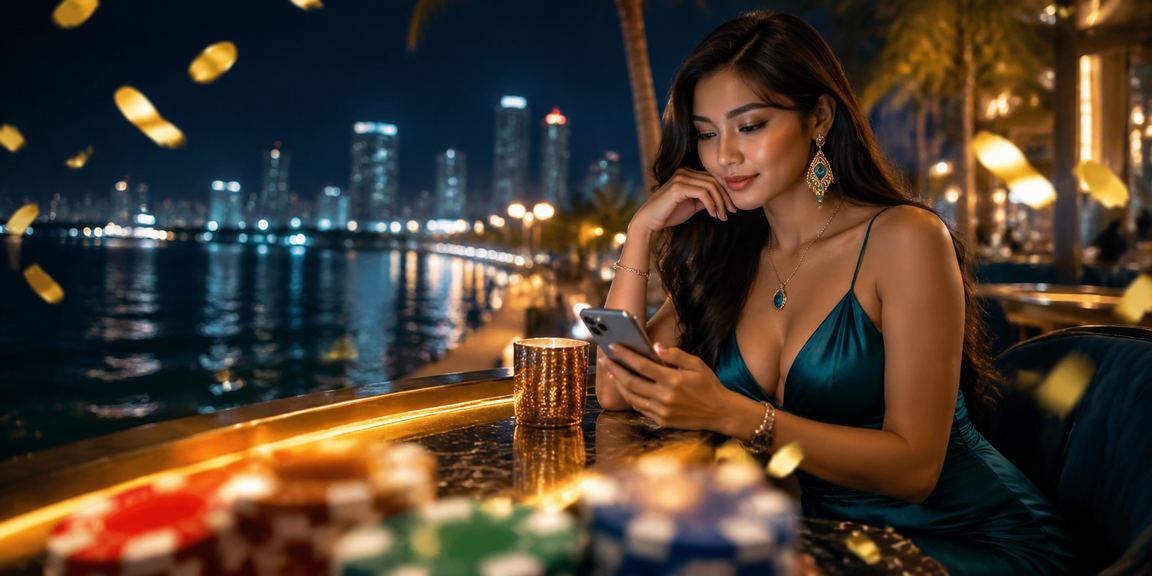 Users in Penang accessing online casino lottery via mobile phone