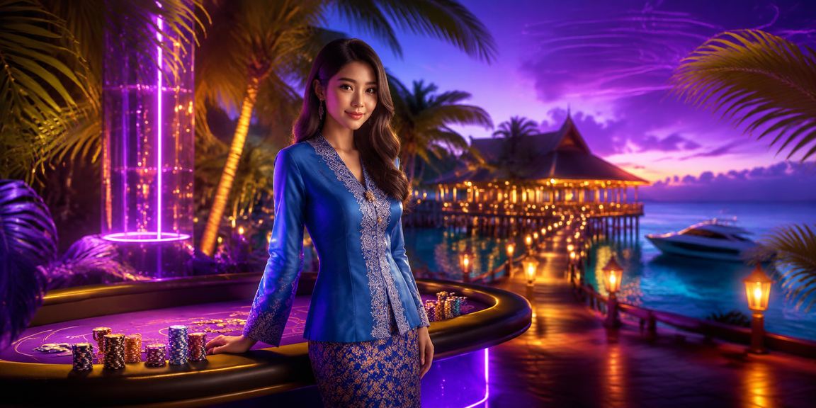 Female user in hijab enjoying online casino games in Terengganu